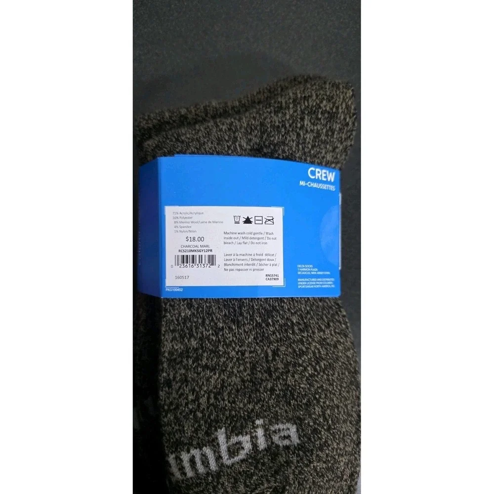 NEW KODIAK COLUMBIA Heavy-Weight Wool Blend‎ Thermal Crew Socks Fits Sz 7-12